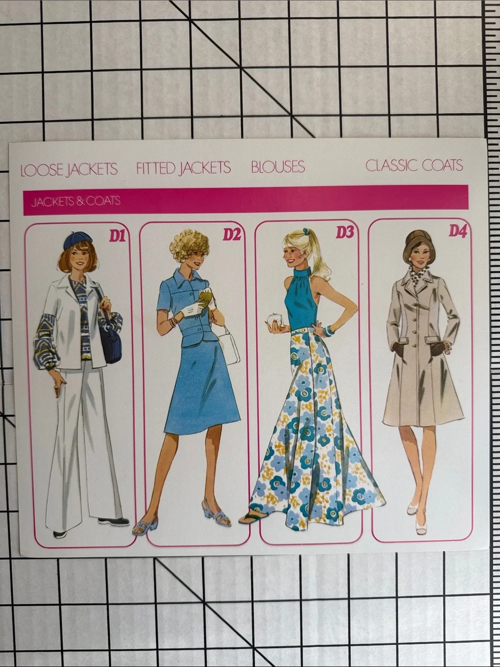 Vintage 1970s Fabric Store Display Cards Set of 8 Sewing Craft Retail POP Signs